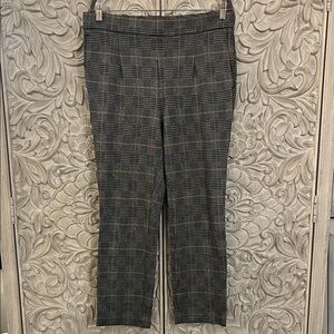 Ann Taylor Pull On Plaid Pants